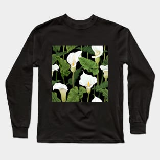 Calla Lilies pattern Long Sleeve T-Shirt